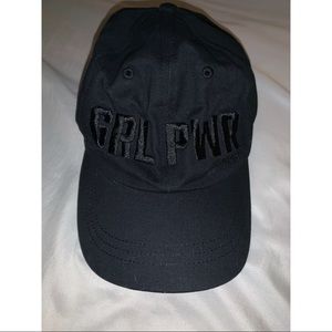 PINK brand “GRL PWR” black adjustable baseball hat